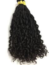 Cabelo Cacheado Humano Natural 55cm 250gr Cacho Caipira