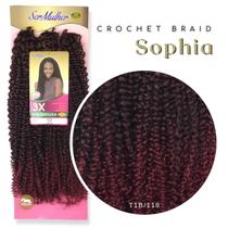 Cabelo Cacheado Natural Bohemian Crochet Braid 55 cm Ser Mulher 270 gramas