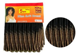 Cabelo Cacheado Nina 360g Aplique Fibra Macia Volume Ideal para Crochet Braids e Penteados naturais!