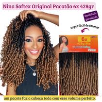 Cabelo Cacheado Nina Softex Pacotão 428gr 6 Em 1