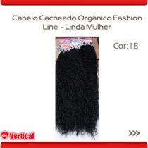 Cabelo Cacheado Organico Linda Mulher 90cm Fashion Line