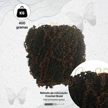 Cabelo crochet braid plus cacheado 400g