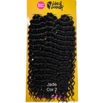 Cabelo Crochet Braids Jade Fibra Orgânica Premium 60cm 300g - Black Beauty
