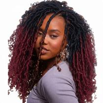 Cabelo Crochet Minina Nina 430g 45cm Castanho/Marsala Cabelo Crochet Minina Nina 430g 45cm Castanho/Marsala