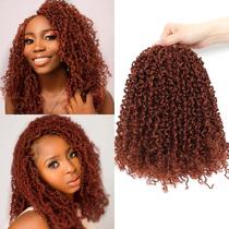 Cabelo de crochê Aksice Prelooped Yanky Twist 10 polegadas, 8 pacotes, 8 pacotes, cabelo de crochê Bohemian Passion Twist Spring Mini Twist para mulheres negras, tranças de crochê boho sintéticas (350 )