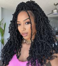 Cabelo de crochê Aksice Yanky Twist 16 polegadas, 8 pacotes sintéticos