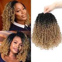 Cabelo de crochê Aksice Yanky Twist de 10 polegadas, 8 pacotes com 30 fios