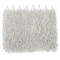 Cabelo de crochê Bylatt Faux Locs 30 cm, 8 pacotes, 120 fios, prata