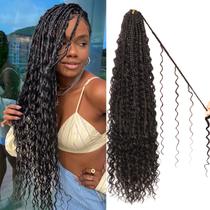 Cabelo de crochê CooCooJoo Goddess Boho Box Braids 24