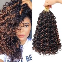 Cabelo de crochê EERYA Gogo Curl 30 cm curto encaracolado para mulheres x7