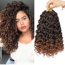 Cabelo de crochê EERYA Gogo Curl 30 cm curto encaracolado para mulheres Cabelo de crochê EERYA Gogo Curl 30 cm curto encaracolado para mulheres