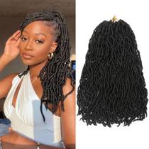 Cabelo de crochê Faux Locs Aayubb 30 cm 1B Soft Locs 350 g, pacote com 7 Cabelo de crochê Faux Locs Aayubb 30 cm 1B Soft Locs 350 g, pacote com 7