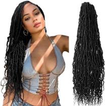 Cabelo de crochê Faux Locs BOHOBABE Boho Soft Curly Ends 24 polegadas