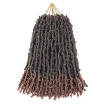 Cabelo de crochê GUOHUI Super Light Butterfly Locs 14 polegadas 6x75g