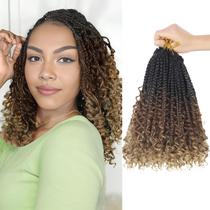 Cabelo de crochê Julen Boho Braids Goddess Box Braids 25 cm 8 unidades