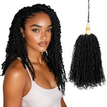 Cabelo de crochê Kulayss Yanky Twist 30 fios 8 polegadas 8 unidades Cabelo de crochê Kulayss Yanky Twist 30 fios 8 polegadas 8 unidades