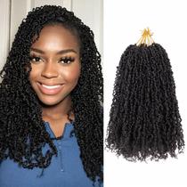 Cabelo de crochê Kulayss Yanky Twist 35 cm 8 peças Mini Passion