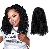 Cabelo de crochê LOCSBYHAND Yanky Twist 12 polegadas (10 pacotes)