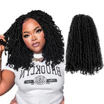 Cabelo de crochê LOCSBYHAND Yanky Twist 12 polegadas e 10 pacotes (1B)