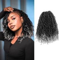 Cabelo de crochê LOCSBYHAND Yanky Twist 14 cm, 10 pacotes, T-Grey Cabelo de crochê LOCSBYHAND Yanky Twist 14 cm, 10 pacotes, T-Grey