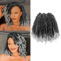 Cabelo de crochê LOCSBYHAND Yanky Twist 20 cm, 10 pacotes, T-Grey Cabelo de crochê LOCSBYHAND Yanky Twist 20 cm, 10 pacotes, T-Grey