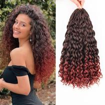 Cabelo de crochê LUHLTHAR GoGo Curl Ocean Water Wave 10 cm 7 unidades