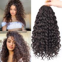 Cabelo de crochê LUHLTHAR GoGo Curl Ocean Water Wave 10 cm 7 unidades