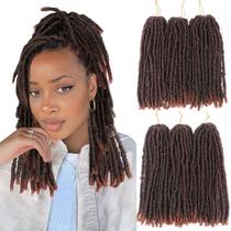 Cabelo de crochê macio Faux Locs WIGNEE, 30 cm, 120 fios Cabelo de crochê macio Faux Locs WIGNEE, 30 cm, 120 fios