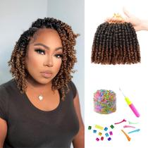 Cabelo de crochê Miss Sula Pre-Twisted Passion Twist, 6 polegadas, 8 pacotes Cabelo de crochê Miss Sula Pre-Twisted Passion Twist, 6 polegadas, 8 pacotes