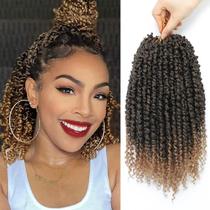 Cabelo de crochê Passion Twist BEFUNNY 10 cm, 9 pacotes, ombre