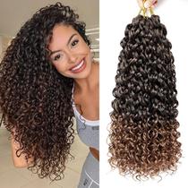 Cabelo de crochê Saypeds GOGO Curl Water Deep Ocean Wave 18cm