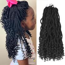 Cabelo de crochê TOZIKA Wavy Senegalese Twist 30 cm, 6 pacotes 1B Cabelo de crochê TOZIKA Wavy Senegalese Twist 30 cm, 6 pacotes 1B