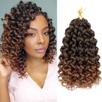Cabelo de crochê Vomella GoGo Curl Water Wave 10 polegadas Ombre Brown Cabelo de crochê Vomella GoGo Curl Water Wave 10 polegadas Ombre Brown