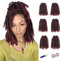 Cabelo de crochê WIGNEE 8" 120 fios, mechas pré-enroladas
