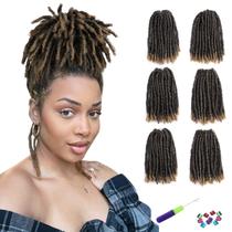Cabelo de crochê WIGNEE 8" 120 fios pré-enrolados