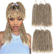 Cabelo de crochê WIGNEE Faux Locs, 12 polegadas e 120 fios, 6 pacotes