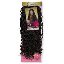 Cabelo Duda Faux Locs Goddess Curl Ser Mulher 65cm 320 Gramas Aplique Para Crochet Braid Mega Hair