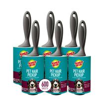 Cabelo extra pegajoso para animais de estimação Lint Roller Scotch-Brite, 6 x 600 lençóis