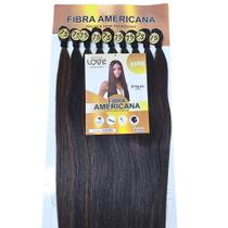 Cabelo Fibra Americana Luanda 75cm Liso Premium Natural 320g Cabelo Liso