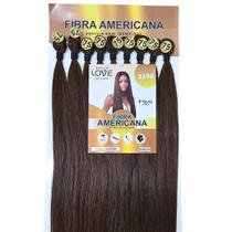 Cabelo Fibra Americana Luanda 75cm Liso Premium Natural 320g Cabelo Liso