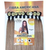 Cabelo Fibra Americana Luanda 75cm Liso Premium Natural 320g Cabelo Liso
