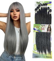 Cabelo Fibra Bio Premiun Estilo Lisa 8 Telas 300g