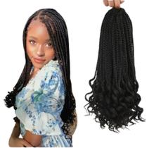 Cabelo French Curl Trançado Fibra Premiun Importada 300g