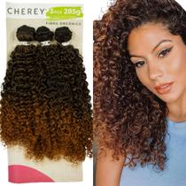 Cabelo Golvo Bundles Organico Cacheado Curto Cherey Entrelac