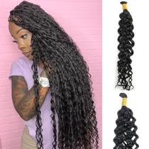 Cabelo humano a granel para trançar YWIGS Water Wave 50g 20 polegadas Cabelo humano a granel para trançar YWIGS Water Wave 50g 20 polegadas