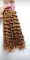 Cabelo humano cacheado loiro mel 50 cm 100g Cabelo humano cacheado loiro mel 50 cm 100g