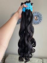 Cabelo Humano Cacheado Natural 60 A 65cm 200 Gramas