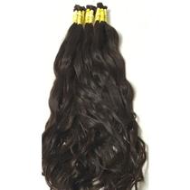 Cabelo humano castanho medio 70/75cm - 230gr