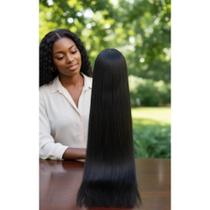 Cabelo Humano Liso 70cm 100g Castanho Natural - Volume & Bri Cabelo Humano Liso 70cm 100g Castanho Natural - Volume & Bri