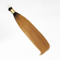 Cabelo Humano Liso Loiro Dourado Ombré Hair 65cm 100gr